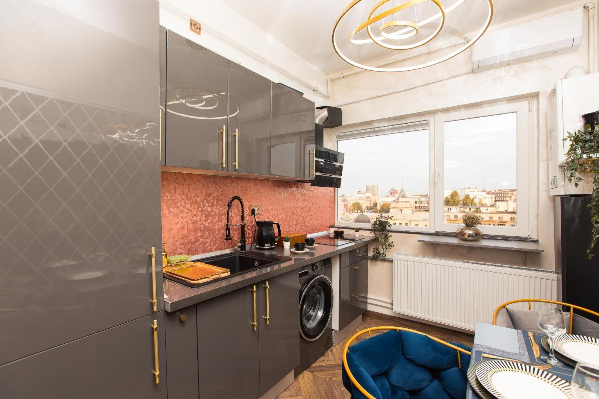 Royalty Apt With City Views On Calea Victoriei Bukurešť Exteriér fotografie